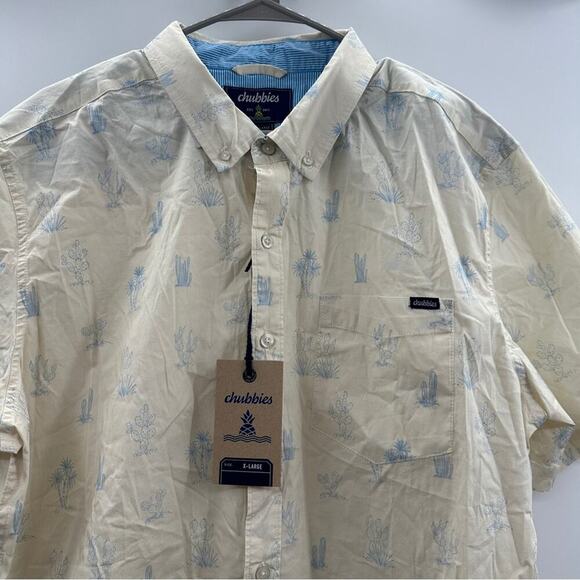 Chubbies The Cactus Makes Perfect Friday Short Sleeve Button Down Shirt Sz XL - Picture 3 of 9